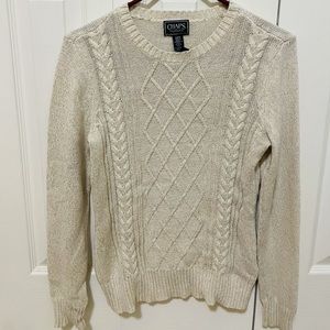 Chaps Cream Sweater